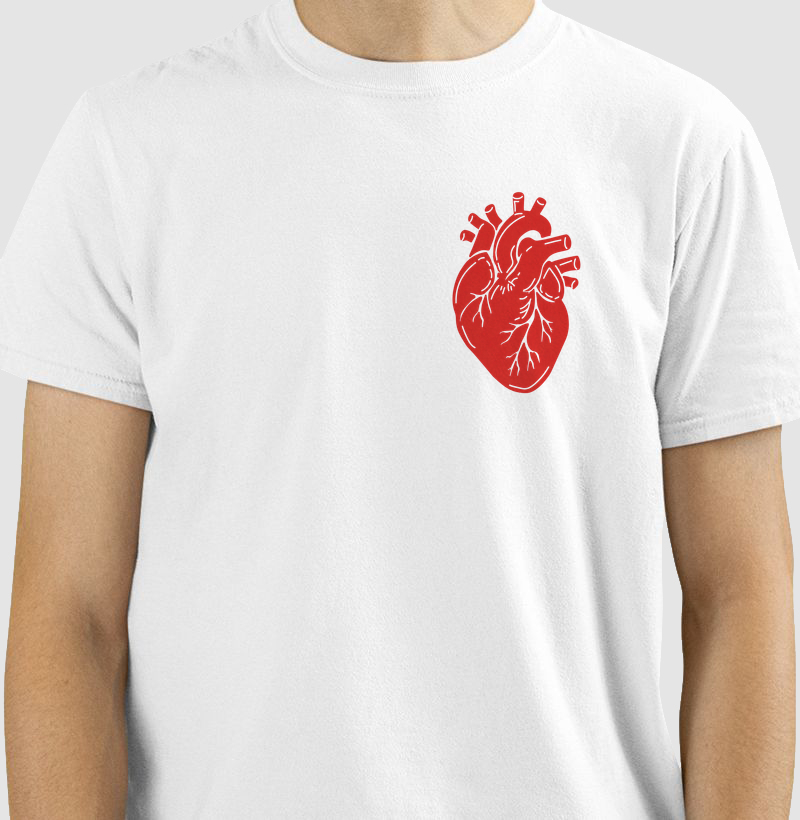 Camiseta Coração Anatômico