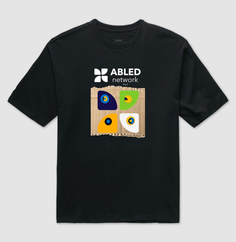 Abled Azul Marinho - Camiseta Oversized