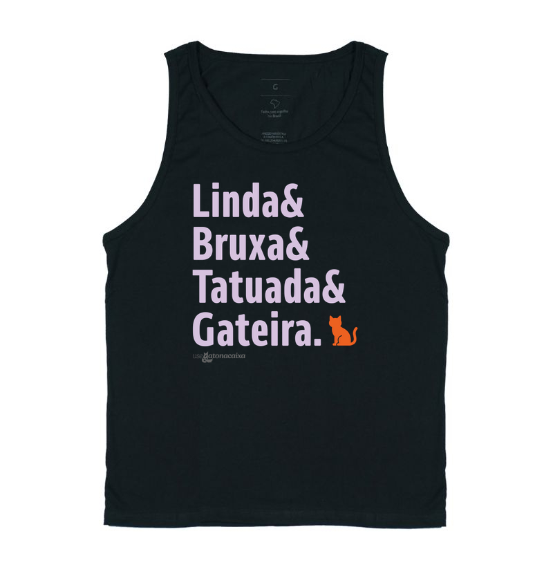 Linda, bruxa, tatuada e gateira