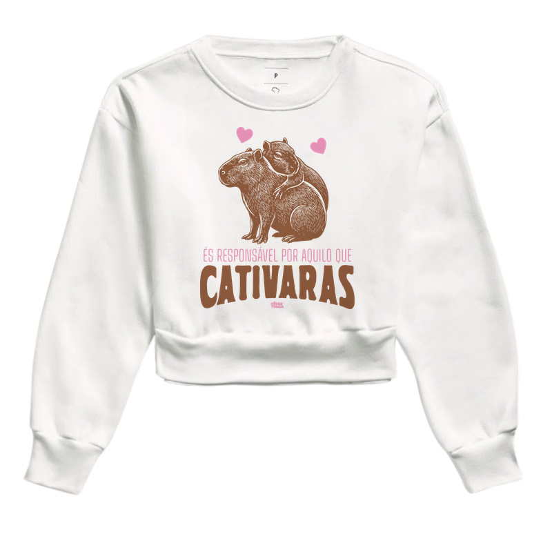 Cativaras - Cropped Moletom
