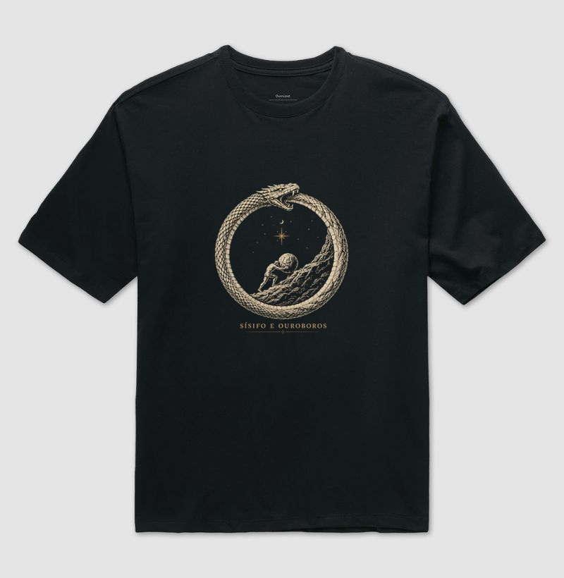 Camiseta de Filosofia Sísifo e Ouroboros