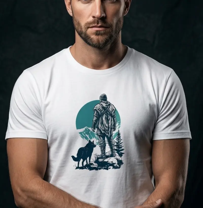 Camiseta Viking Homem do Norte