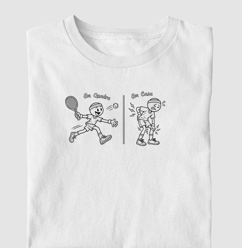 Em Quadra | Em Casa - Camiseta