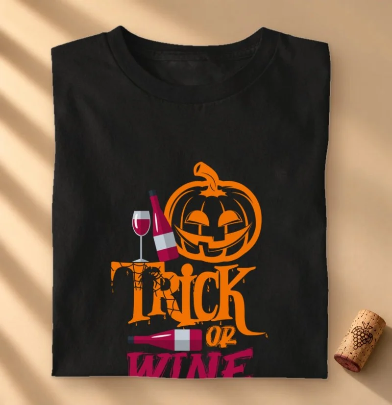 Camiseta Trick or Wine
