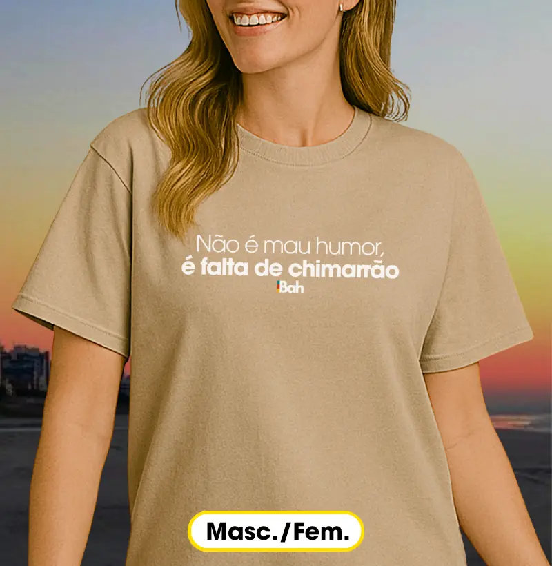 Não é mau humor, é falta de chimarrão
