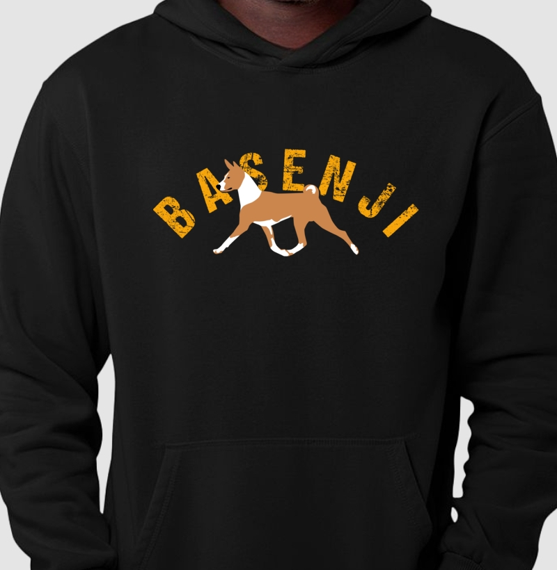 Hoodie Moletom Basenji Laranja