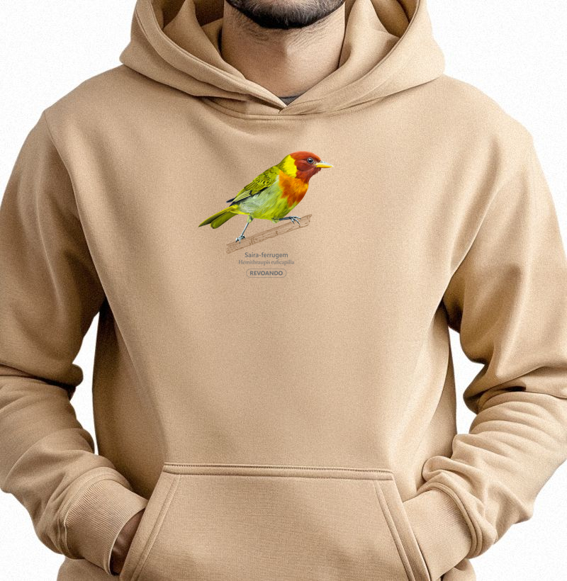 Cores Aladas - Saíra-ferrugem - Moletom Hoodie - Hoodie Moletom
