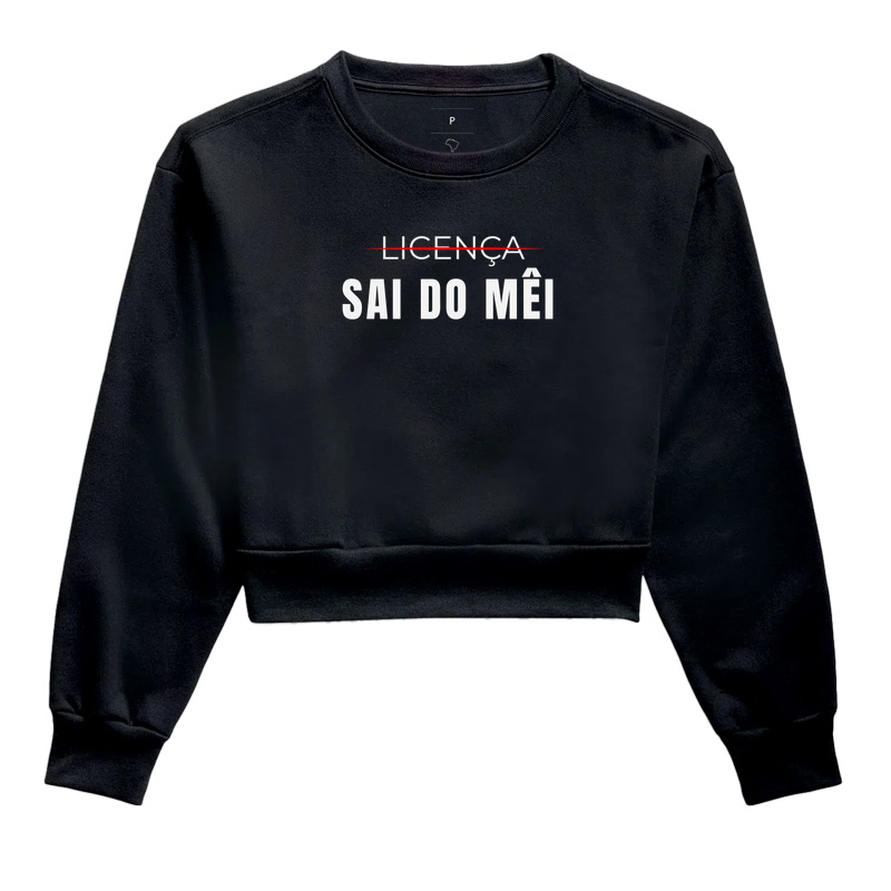 Sai do Mêi - Cropped Moletom