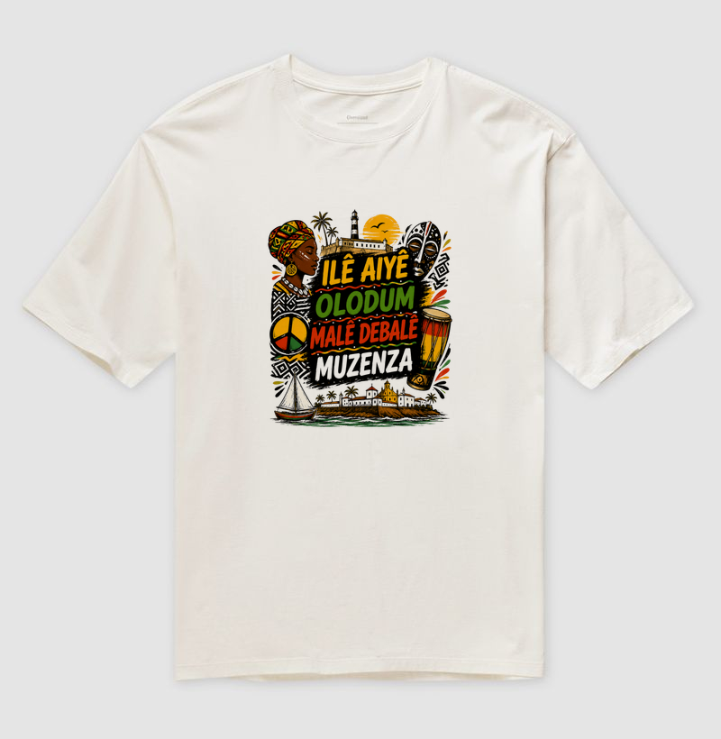 ✊🏾 CAMISETA “ILÊ AIYÊ • OLODUM • MALÊ DEBALÊ • MUZENZA”