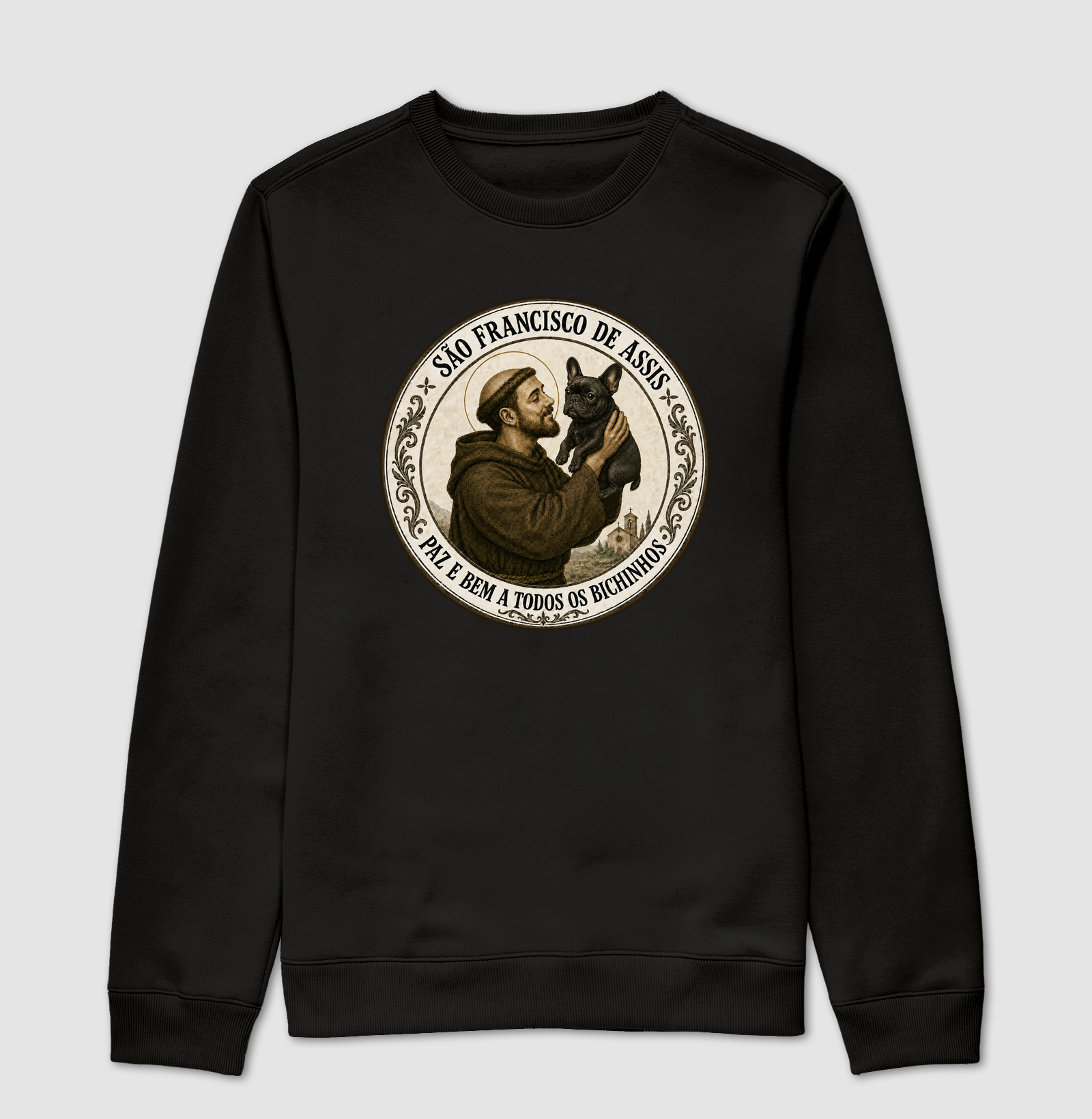 São Francisco e Buldogue francês Preto