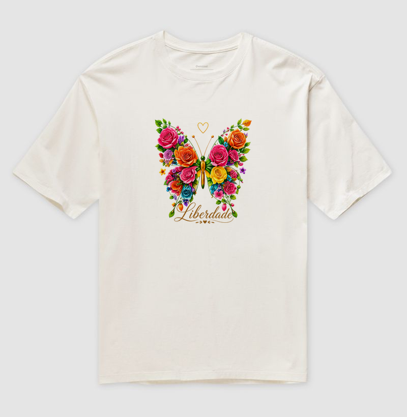 Camiseta Borboleta Liberdade