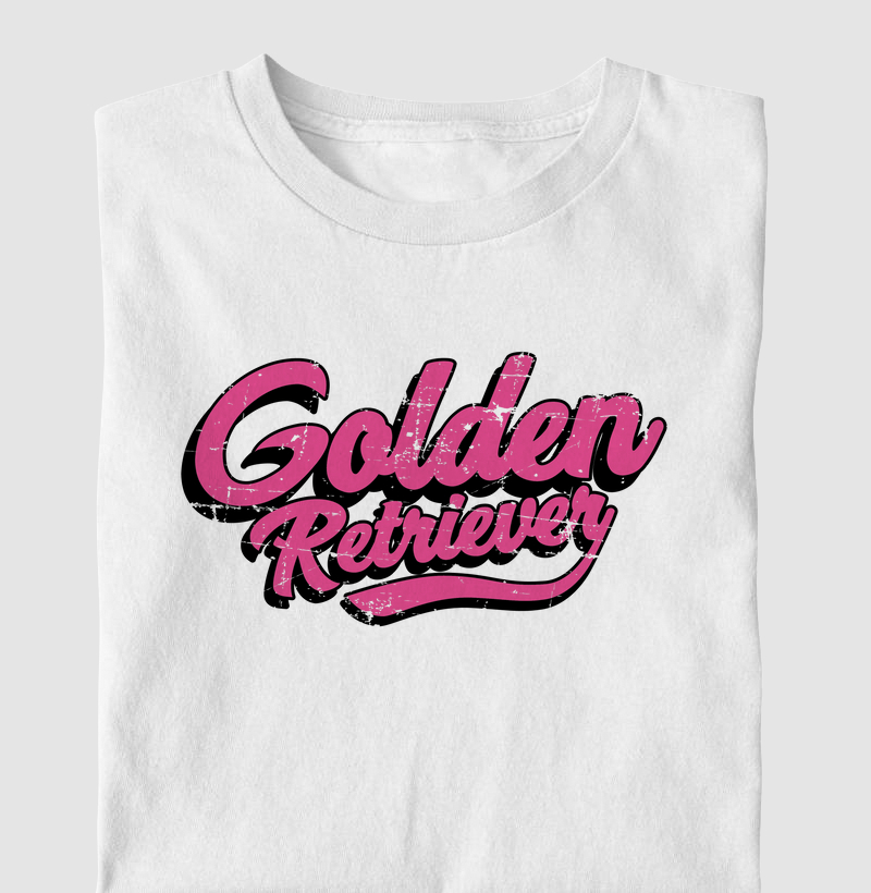 Golden Retriever Estilo Rosa