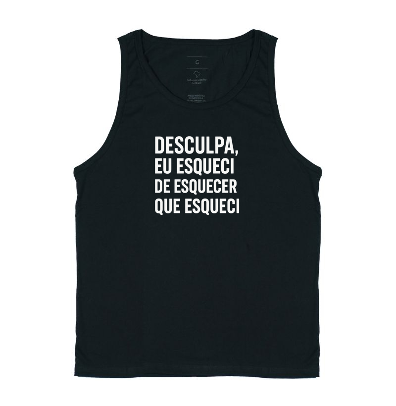Desculpa, eu esqueci de esquecer que esqueci