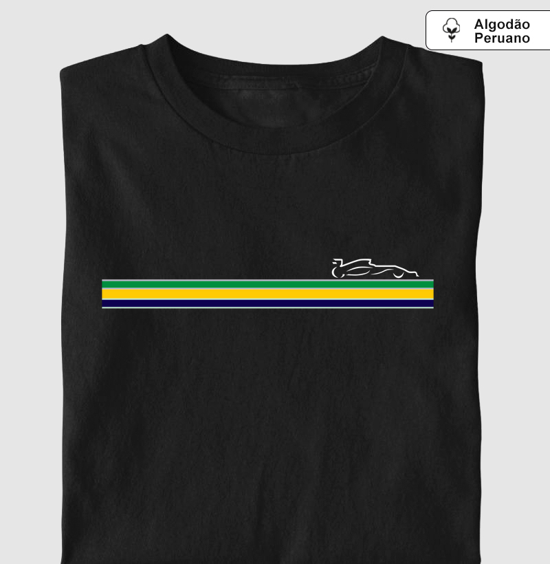Camiseta Senna Lines - Algodão Peruano