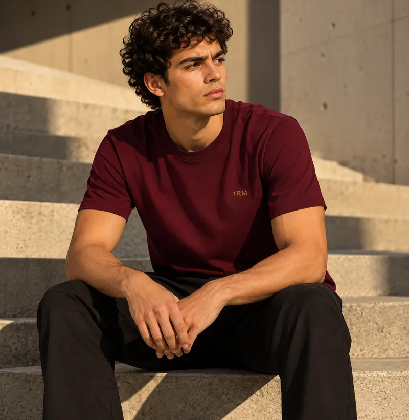 TRM Timeless Tee Bordeaux