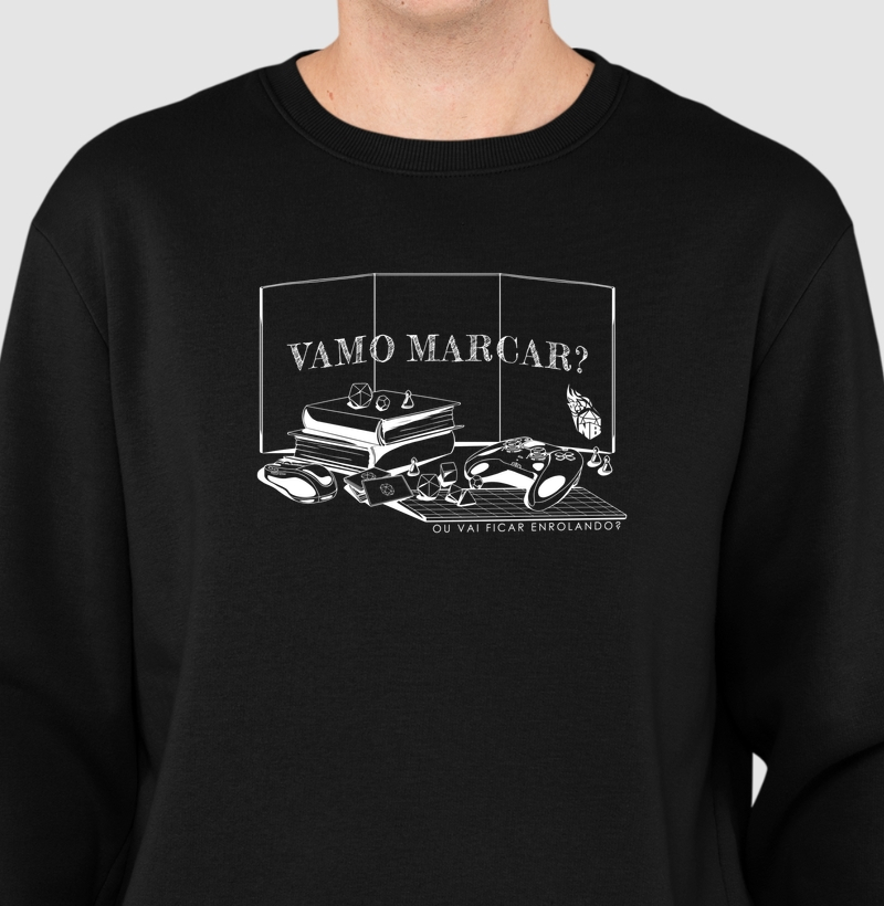 VAMO MARCAR MOLETOM SUETER