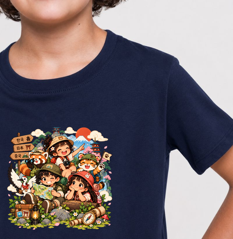 Pequenos aventureiros - Camiseta Infantil