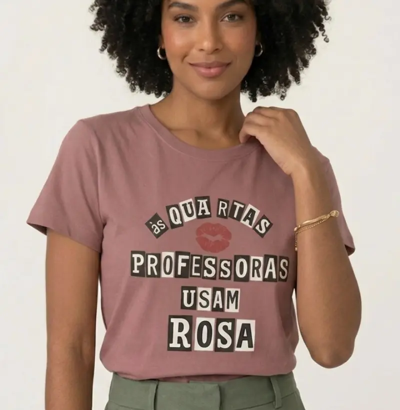 Camiseta | As quartas usamos rosa 