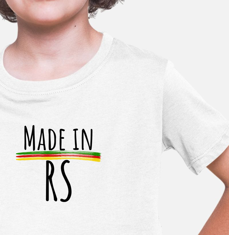 Camiseta Made In RS (Infantil)