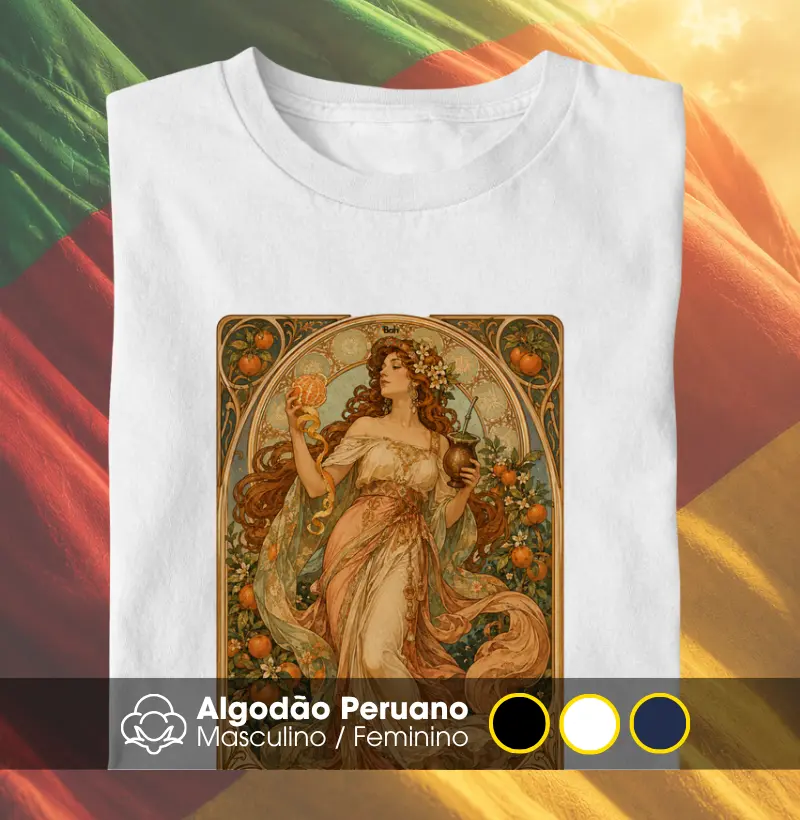 Berga Nouveau - Camiseta Algodão Peruano