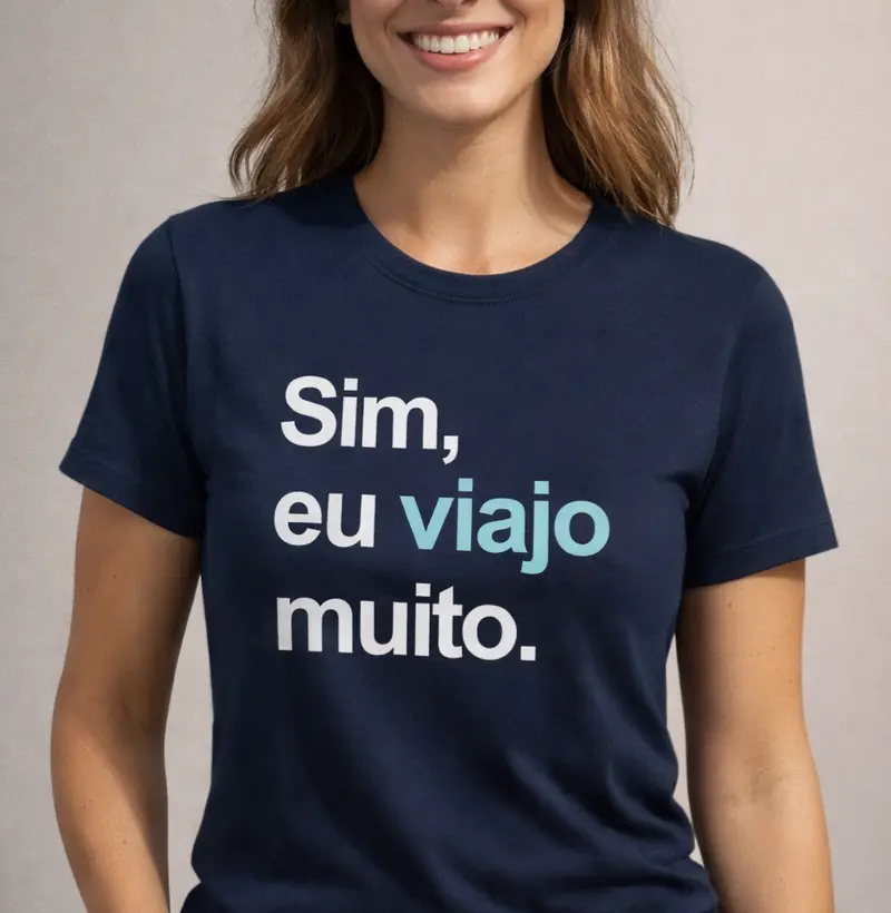 Sim, eu viajo muito