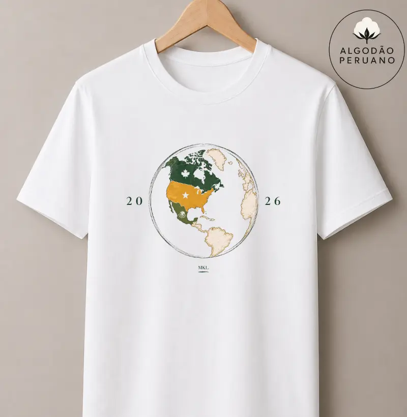 Camiseta Algodão Peruano - Mundo em Campo