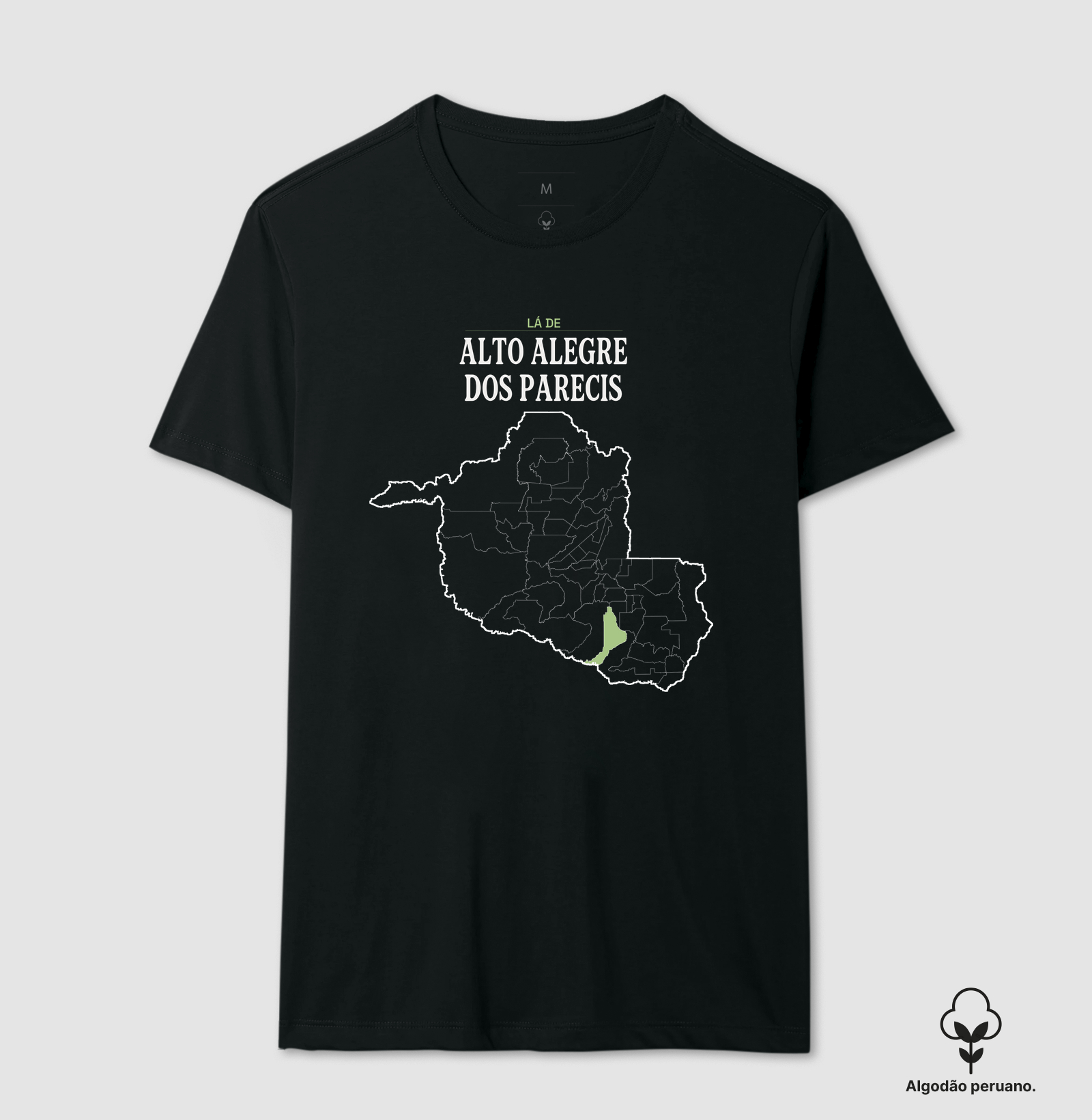 Alto Alegre dos Parecis | Território RO - Camiseta Algodão Peruano