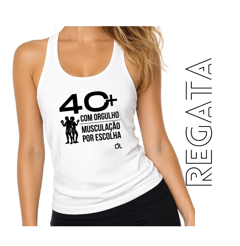 40 Mais Musculação - Regata