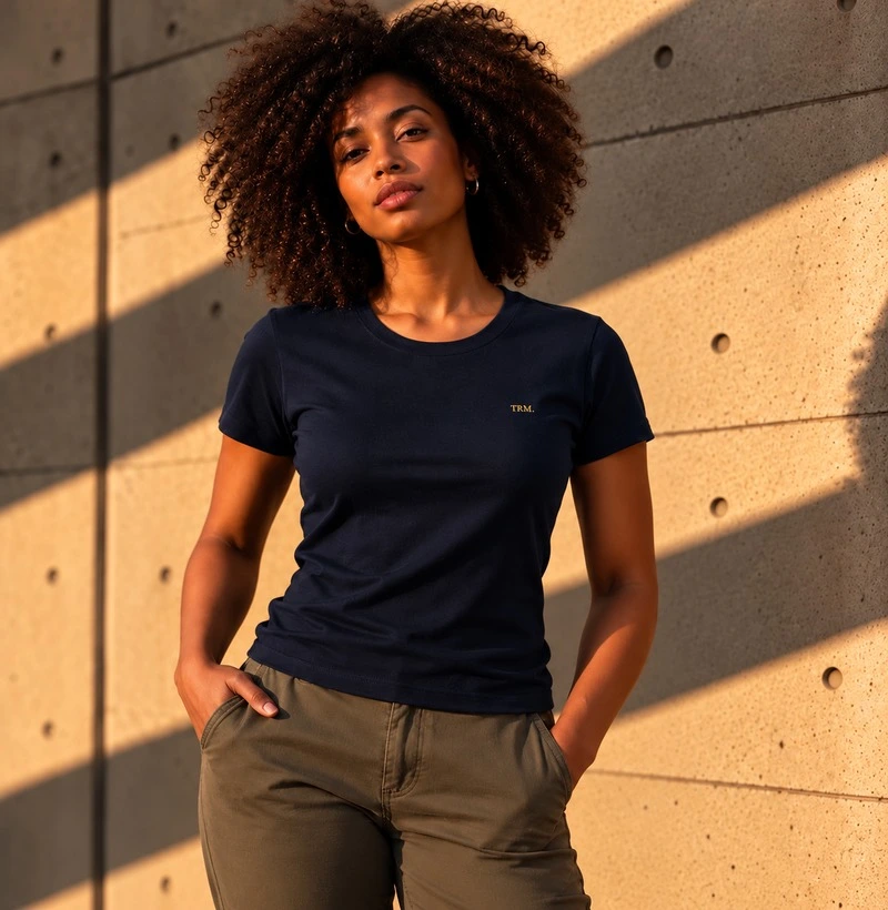 TRM Timeless Premium Feminina Blue - Camiseta Algodão Peruano