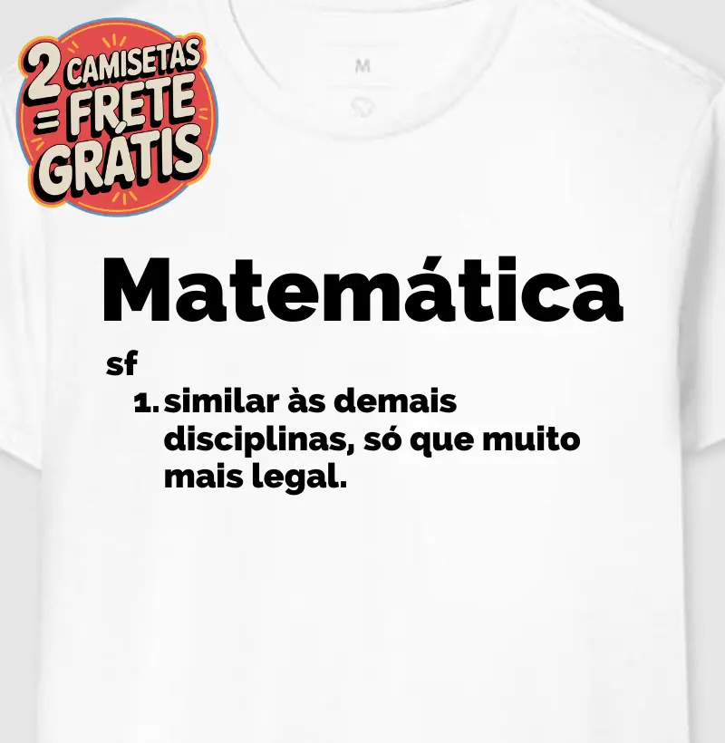 Camiseta Verbete Matemática