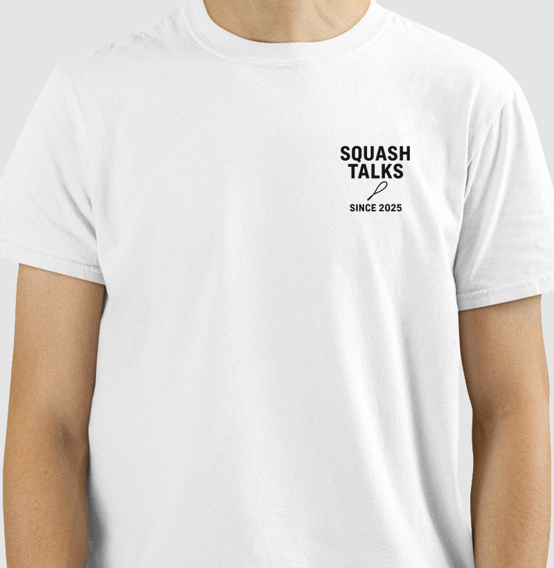 Camiseta Squash Talks - Branca