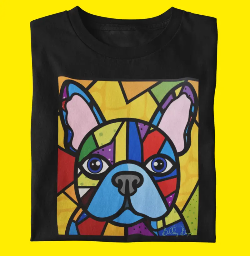 Camiseta Bulldog Frances  "Picasso Perdido IV"
