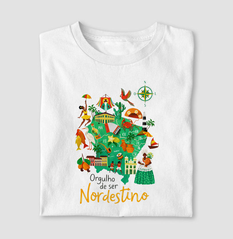 Camiseta Orgulho de ser Nordestino 