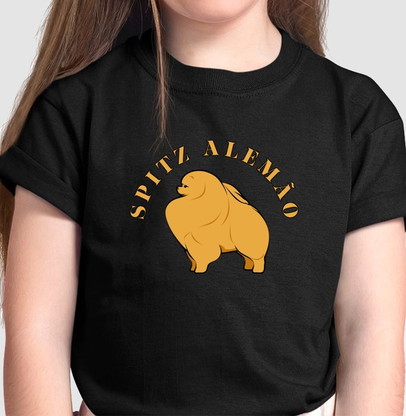 Camiseta Infantil Spitz Alemão