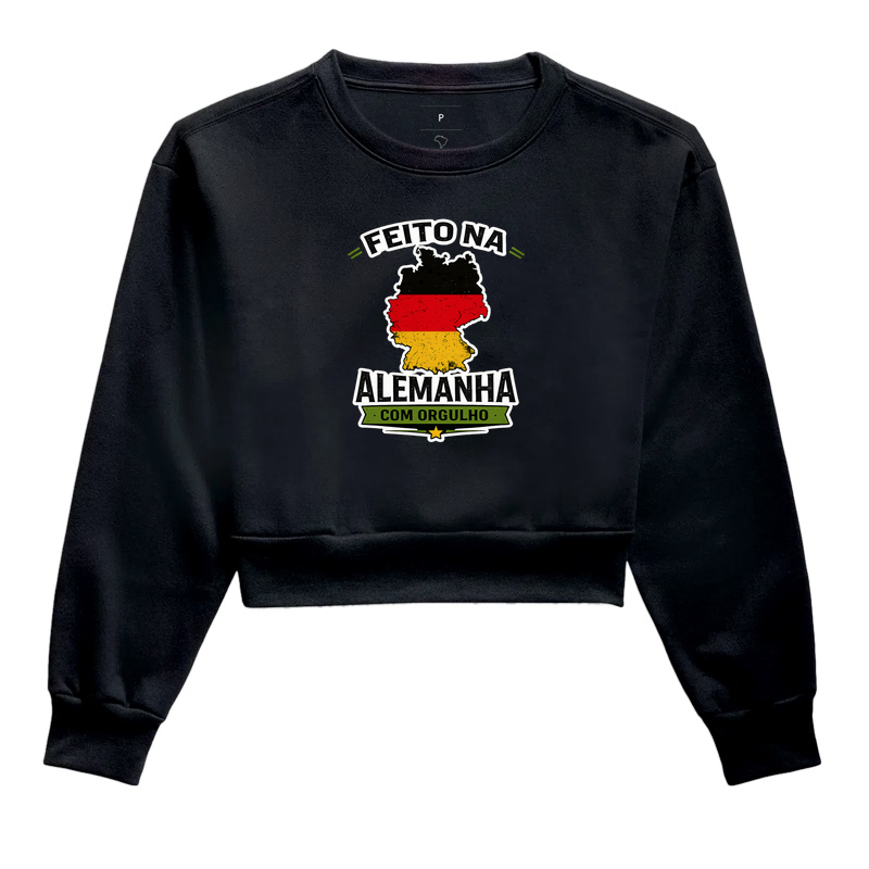 Feito na Alemanha com Orgulho - Cropped Moletom