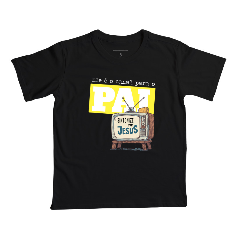 CAMISETA INFANTIL "SINTONIZE EM JESUS "
