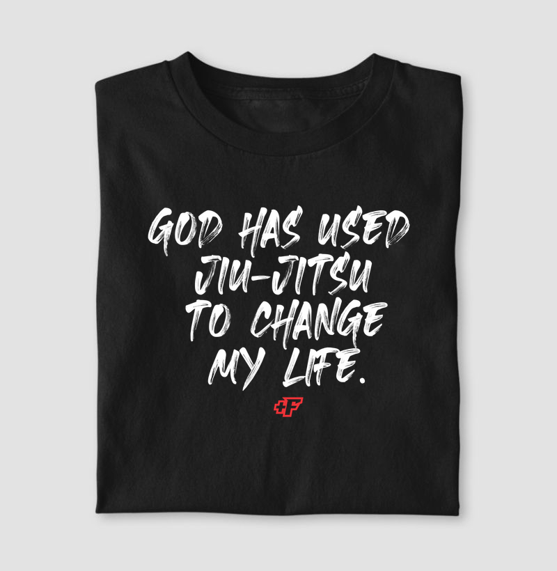 t-shirt - God has used jiu-jitsu to change my life.