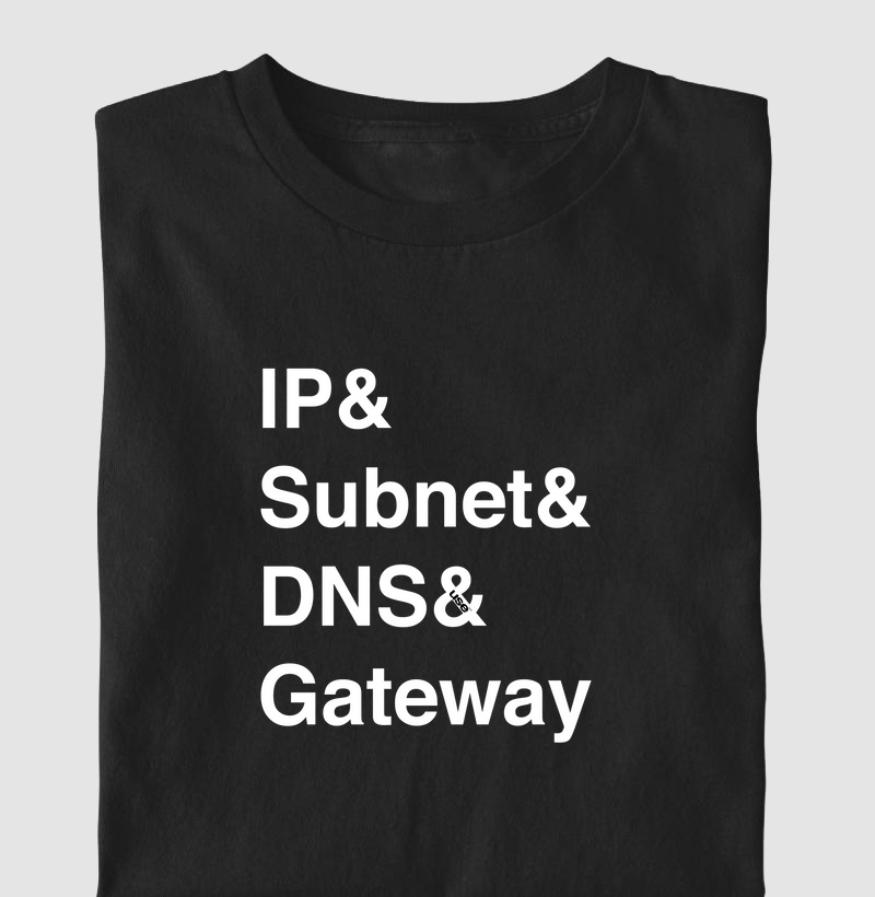 “IP & SUBNET & DNS & GATEWAY”  T.I