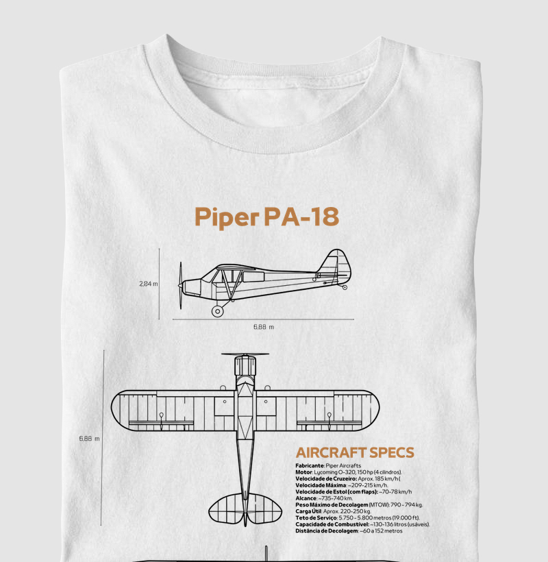 Piper PA-18 - Blueprint