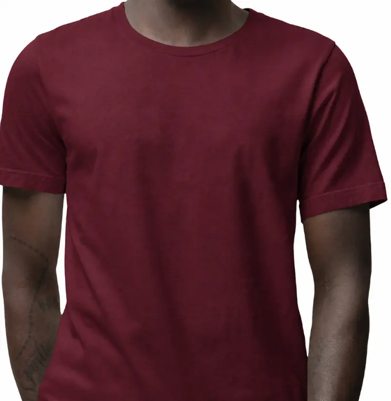Camiseta lisa algodão nacional - Bordeaux