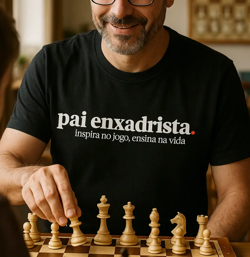 pai enxadrista, inspira no jogo e ensina na vida