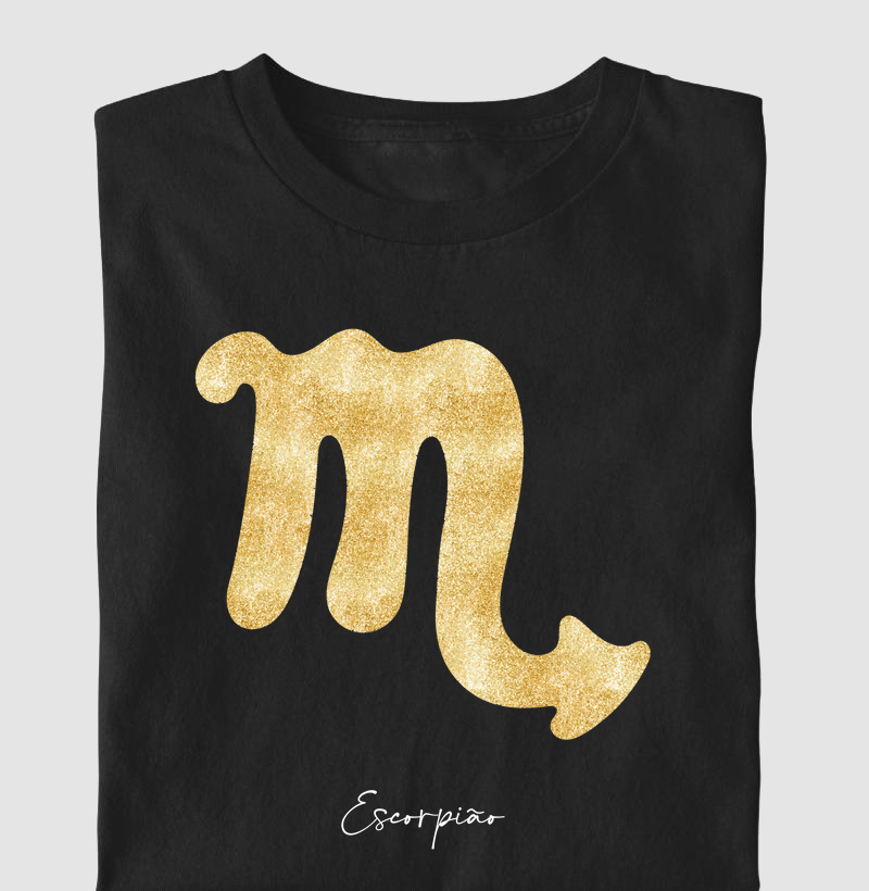 Símbolo Escorpião Dourado 