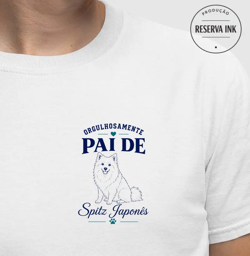 Orgulhosamente Pai de Spitz Japonês