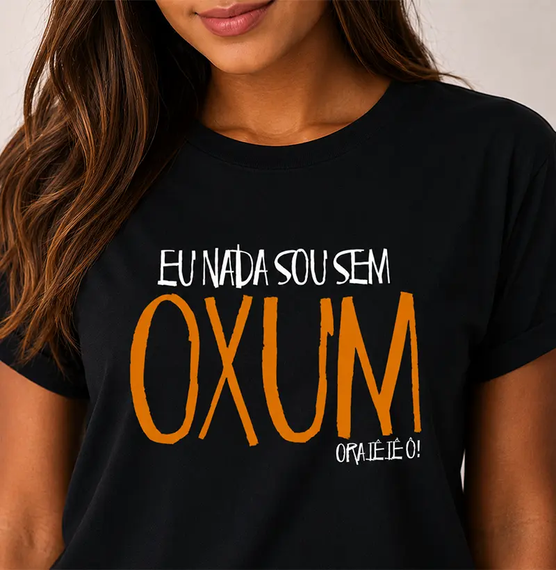 Camiseta - Eu nada sou sem Oxum (amarelo)