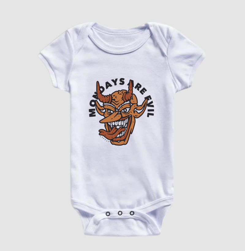 Mondays are evil (escrita em preto )