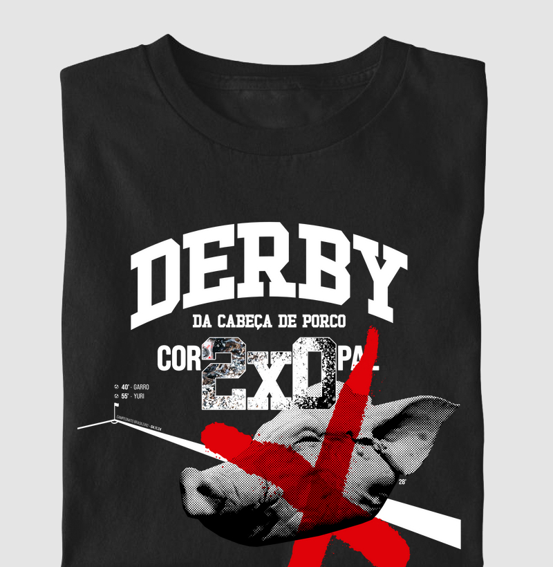 Camiseta Derby da Cabeça de Porco