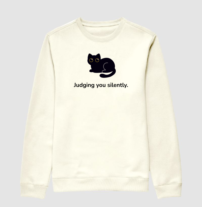 Judging you Siletly (Suéter Moletom)