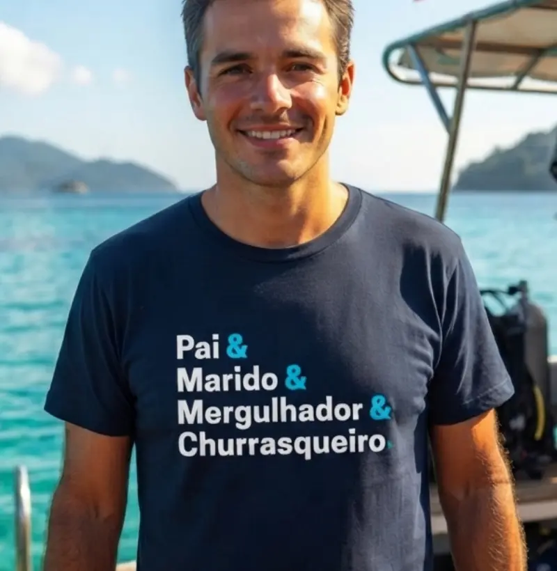 Pai Marido Mergulhador Churrasqueiro