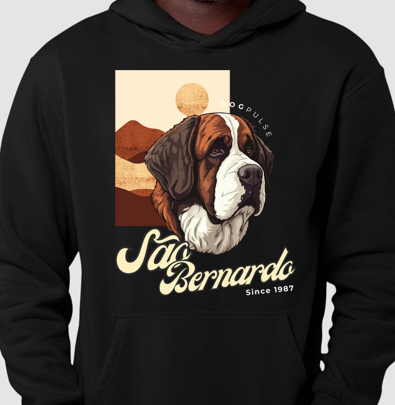Hoodie Moletom São Bernardo Busto Dog Pulse