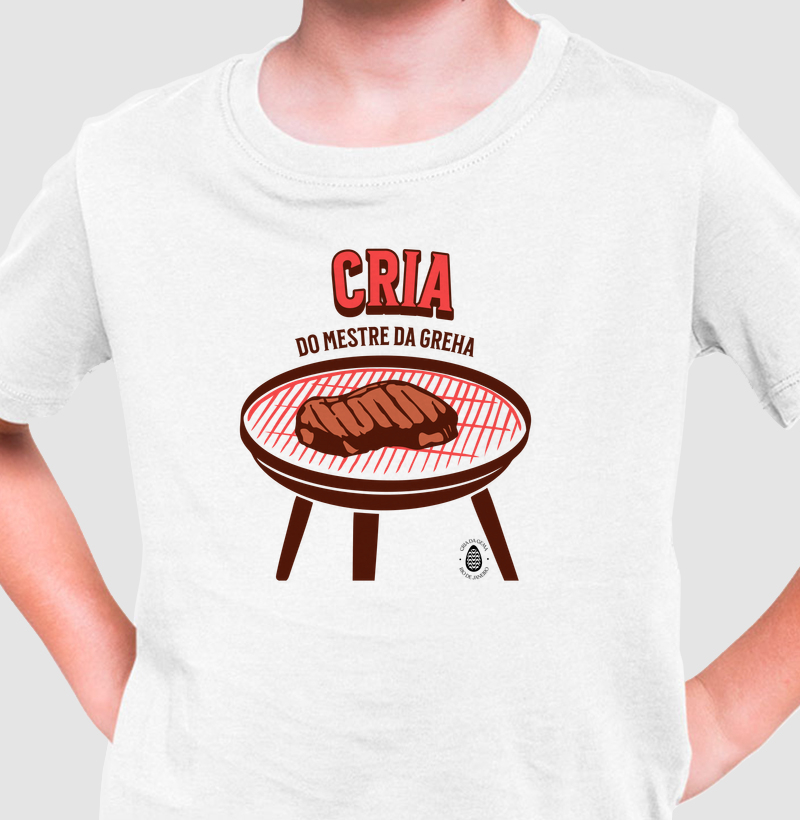 Camiseta Infantil - Cria do mestre da grelha